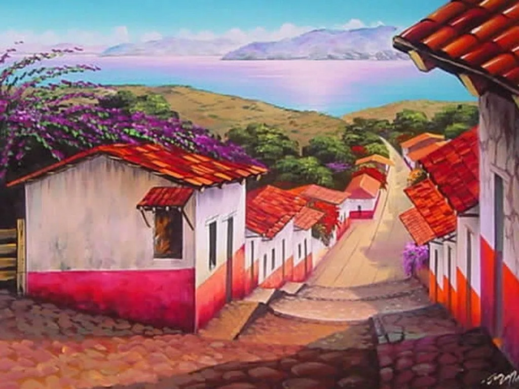 Pintura Moderna al Óleo: Paisajes mexicanos pintados en óleo