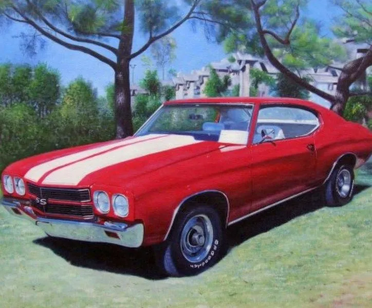 Pintura Moderna al Óleo: Pinturas de carros