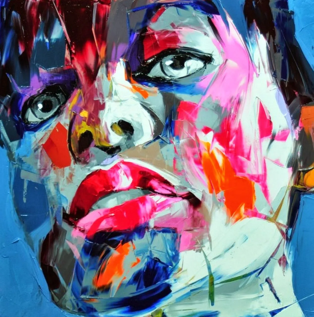 Pintura de Retratos Modernos Cuadros de Francoise Nielly, Francia ...