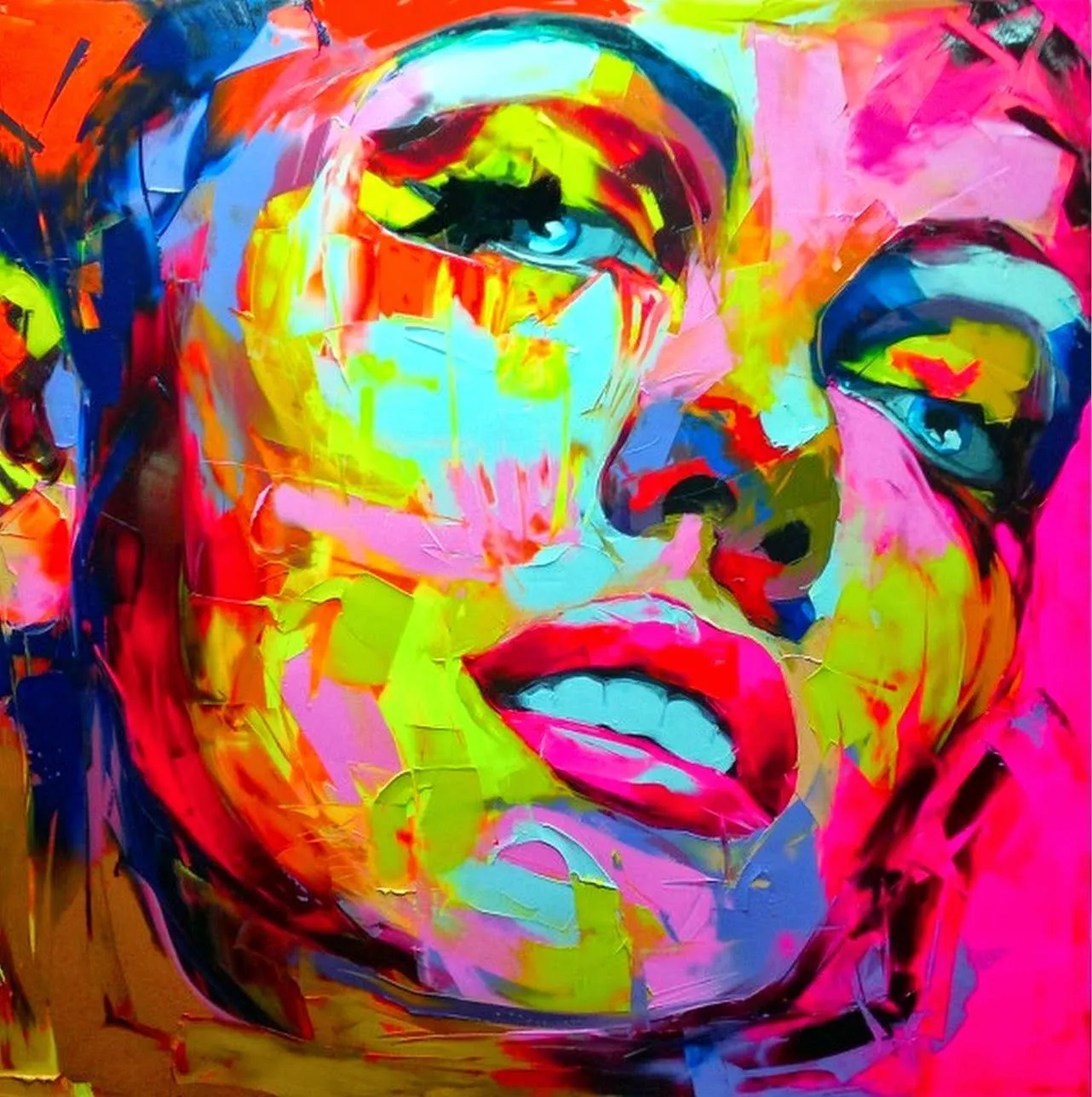 Pintura de Retratos Modernos Cuadros de Francoise Nielly, Francia ...