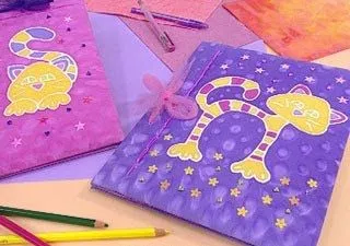 Pintura en Tela: Carpetas Infantiles - Manualidades en Decoupage