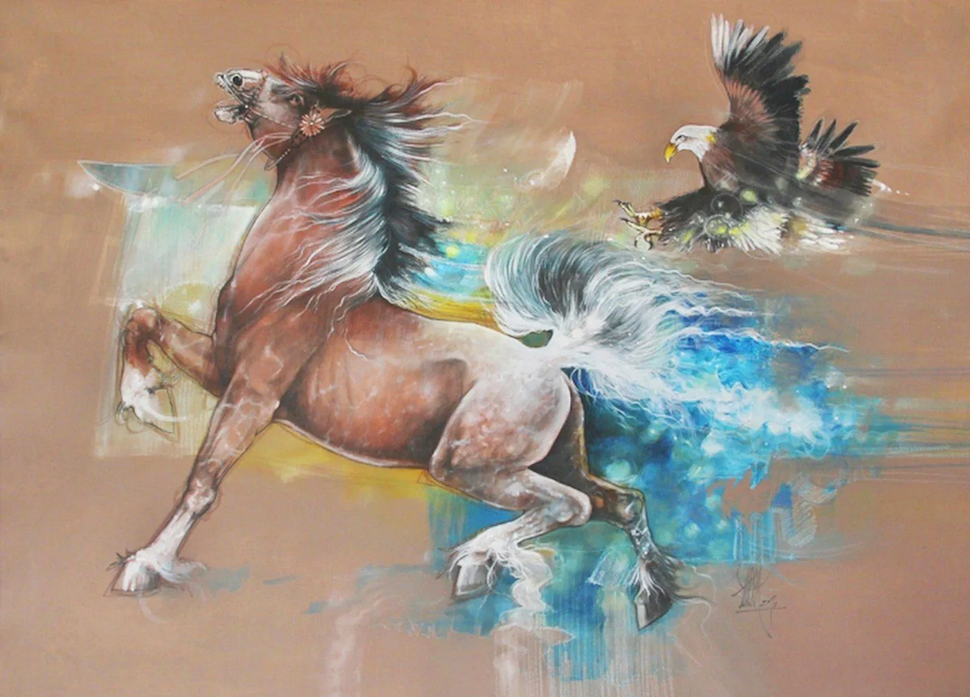 Pinturas Artísticas de Caballos al Óleo | Arte Pinturas al Óleo