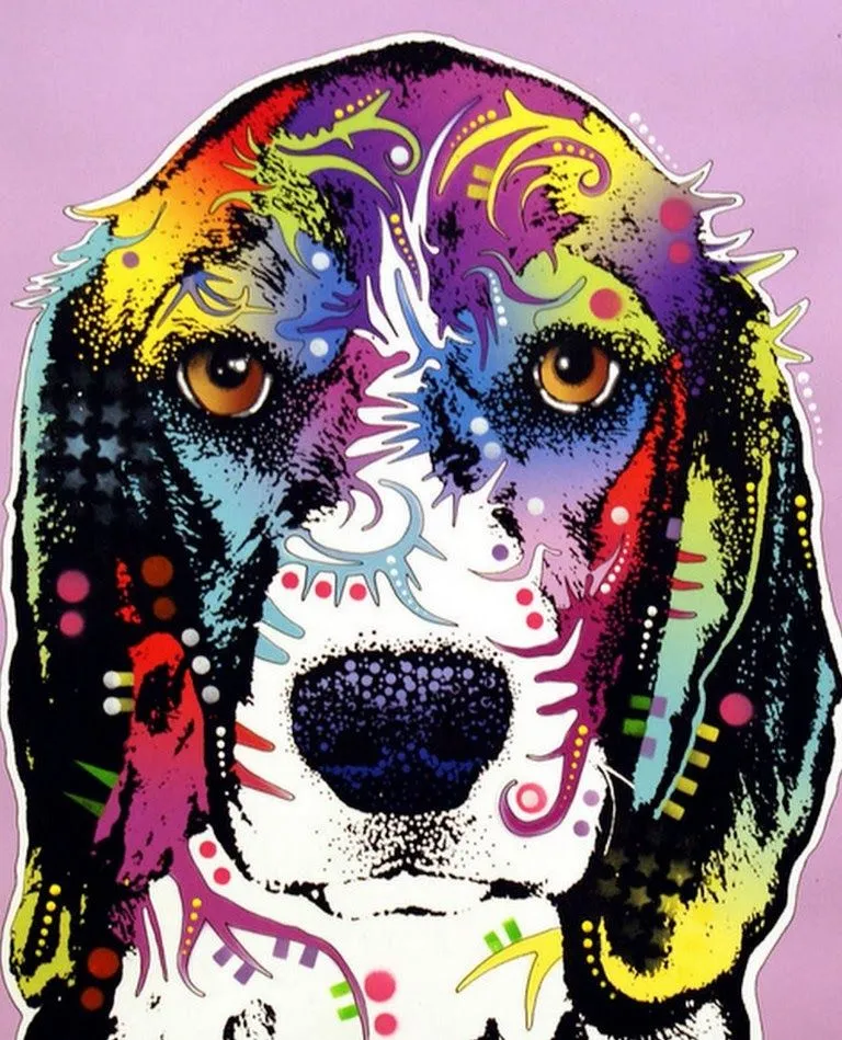 Pinturas Cuadros al Óleo: Cuadros Modernos con Perros, Pop Art