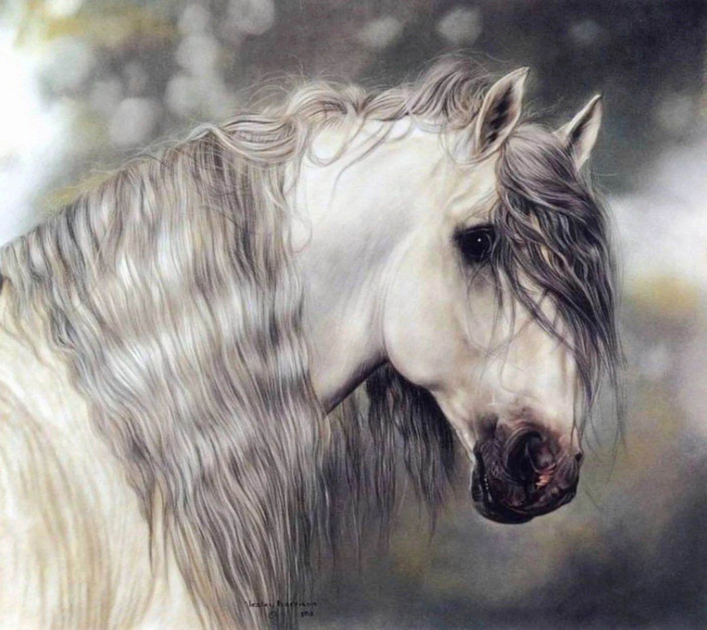 Pinturas Cuadros al Óleo: Impresionantes Caballos al Óleo ...