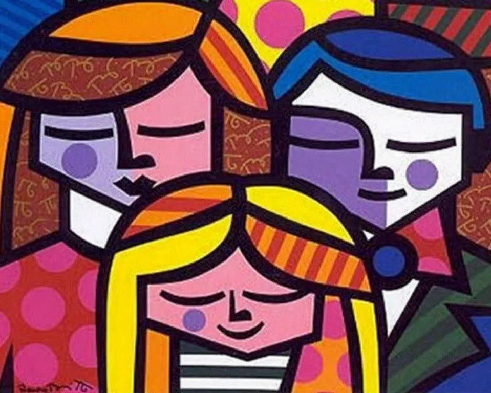 Pinturas Cuadros al Óleo: Pinturas Modernas, Romero Brito, Brasil