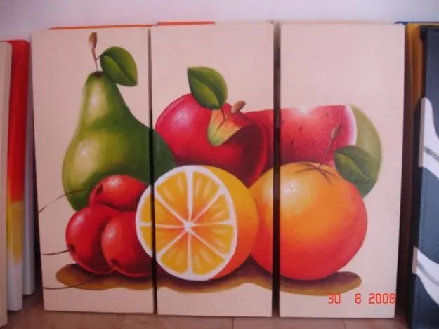 Pinturas de frutas faciles - Imagui