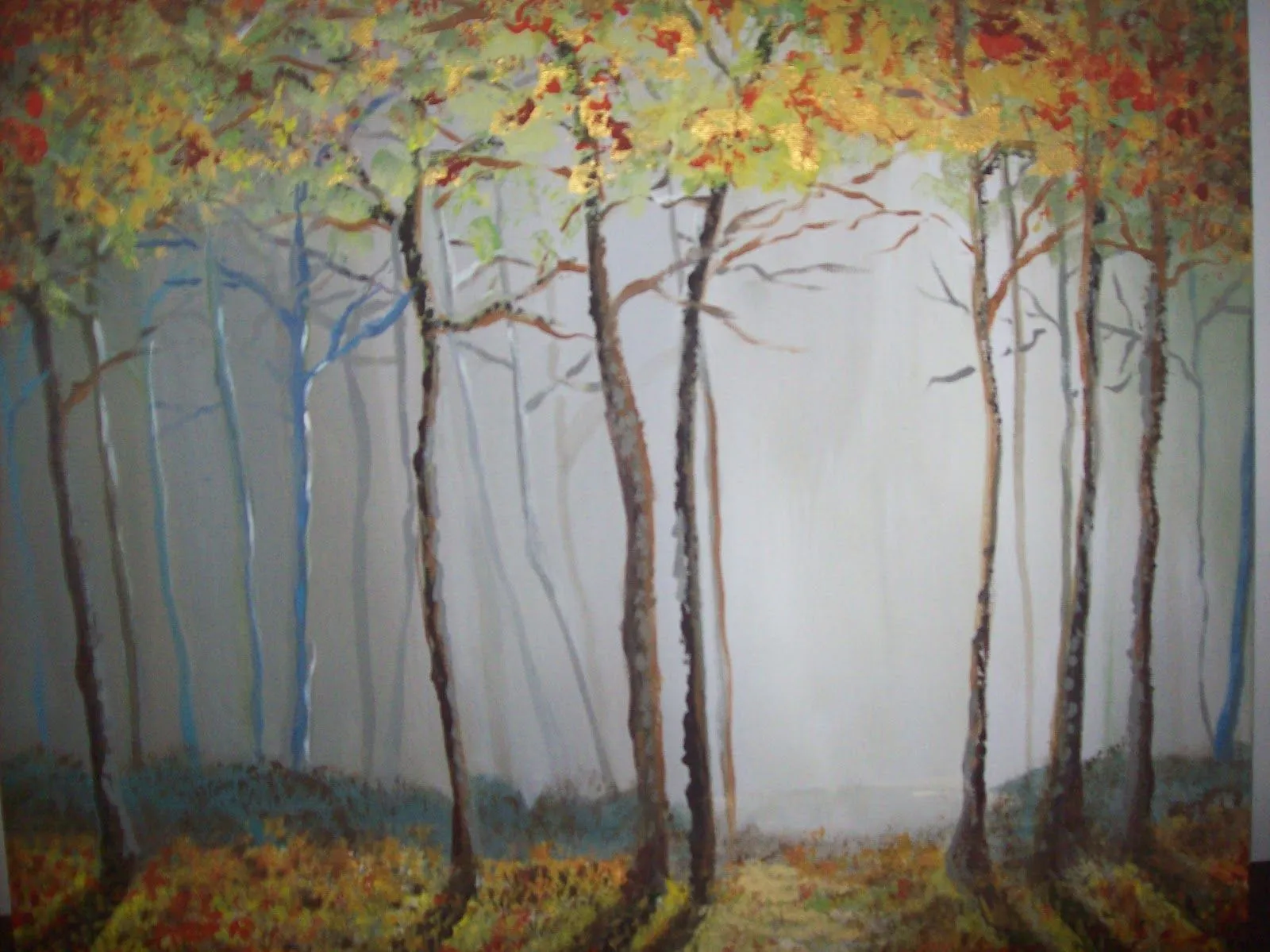 Pinturas de Leandra: Arboles de otoño