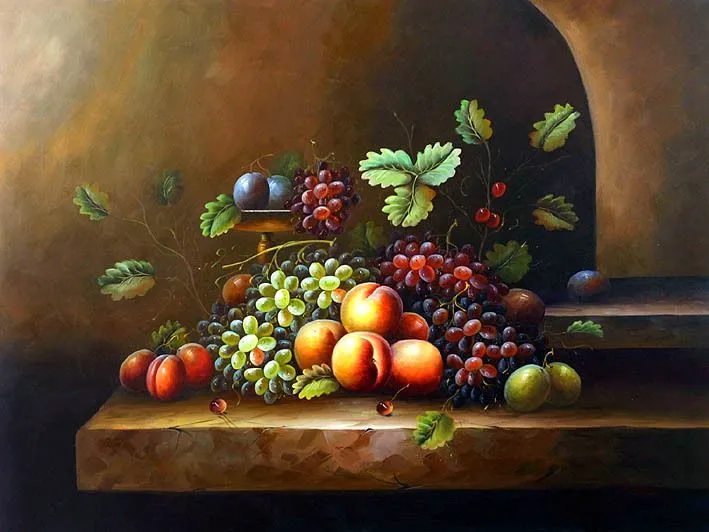 Pintura de frutas al oleo - Imagui