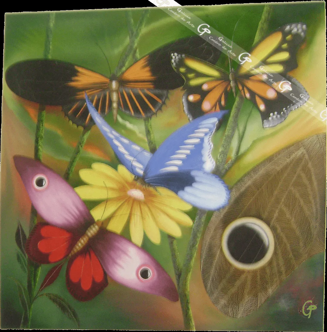 Pinturas al oleo de mariposas - Imagui