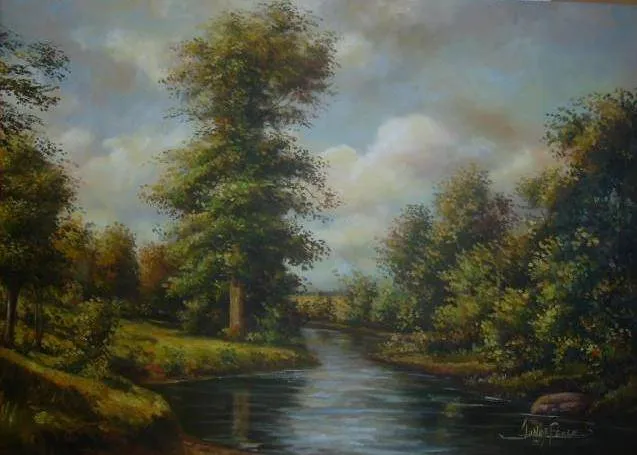 Pinturas al oleo de paisajes campestres - Imagui