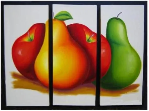 Pinturas al oleo tripticos de frutas - Imagui