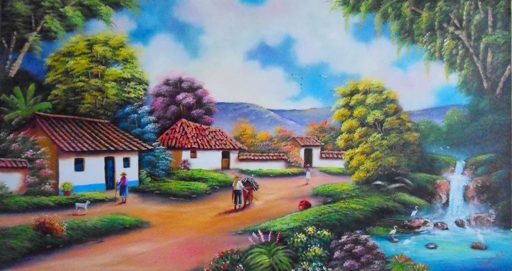 Pinturas De Paisajes Naif Arte En Pictures