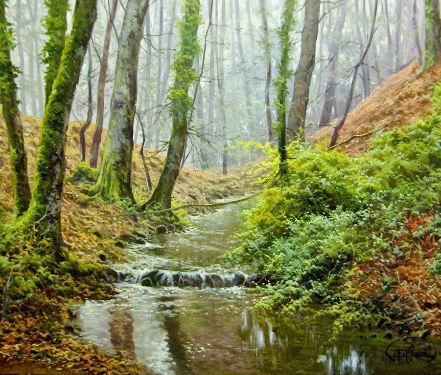 Pinturas Paisajes Naturales, Jose Ferre Clauzel | Imágenes de Pinturas