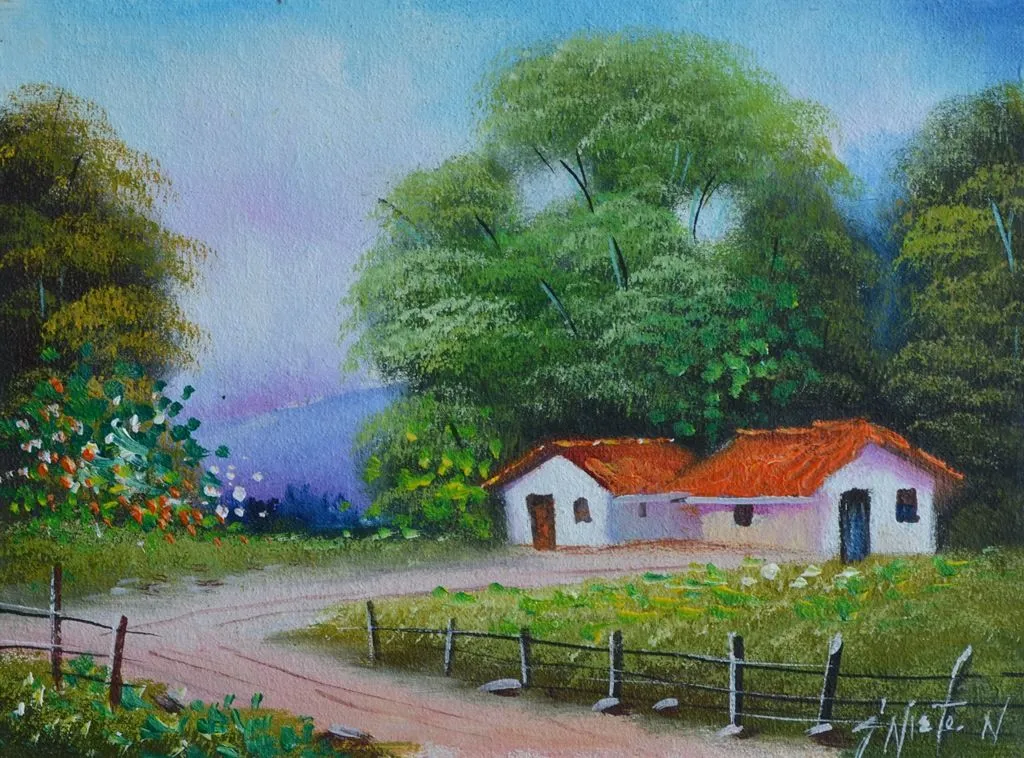 Pinturas Paisajes al Óleo, Costumbrismo Artístico, Gabriel Nieto ...