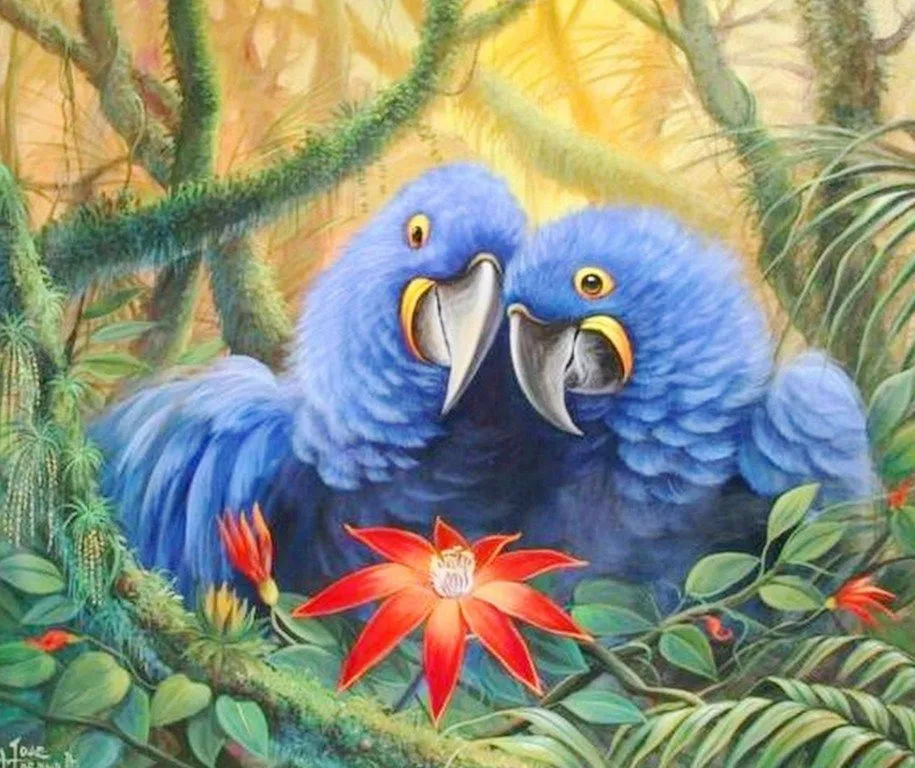 Pinturas de Pajaros Exoticos | Pinturas al Óleo