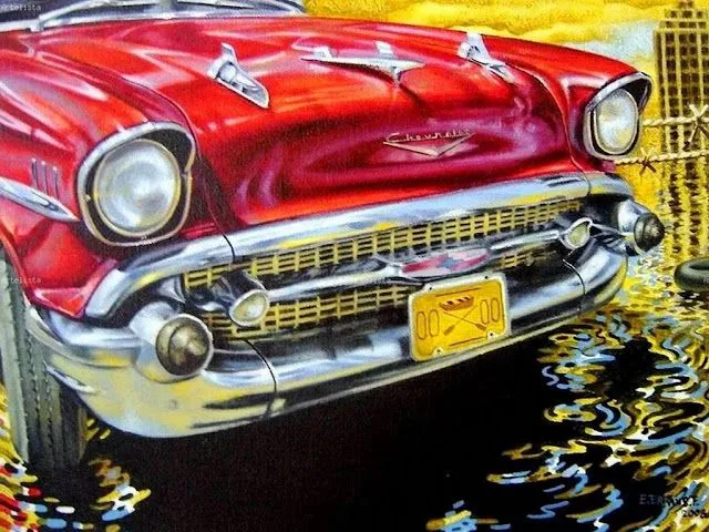 Pinturas Temáticas : Pinturas Cubanas, Cuadros de Carros.