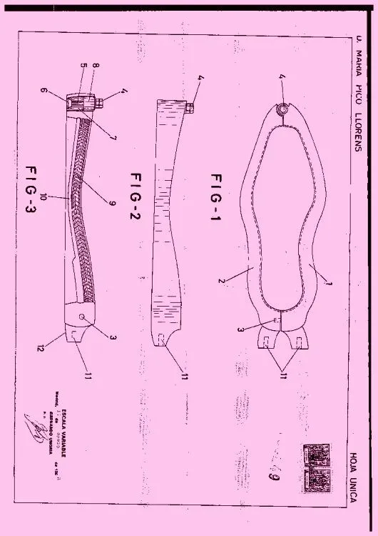 Pinza molde para vulcanizacion de bandeletas de calzado (1 de ...