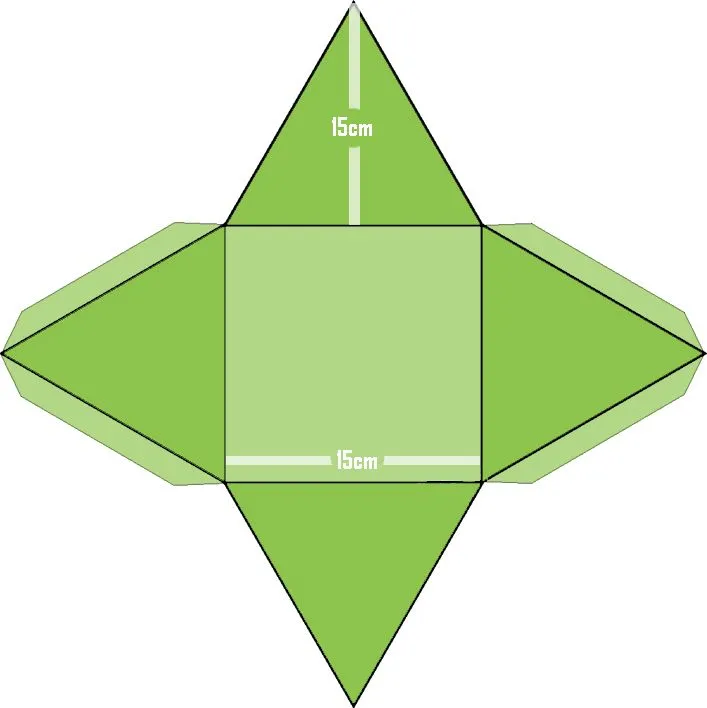 Como hacer una piramide en cartulina - Imagui