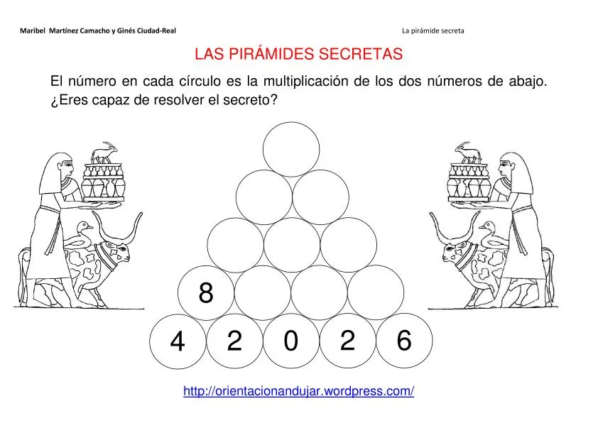 Pirámides secretas multiplicaciones -Orientacion Andujar