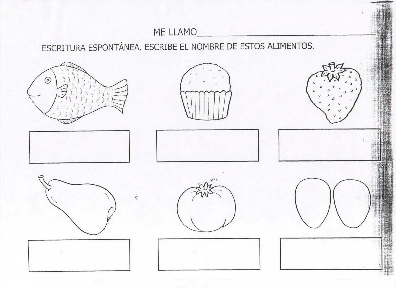 Piruleta colorines: FICHAS LECTOESCRITURA