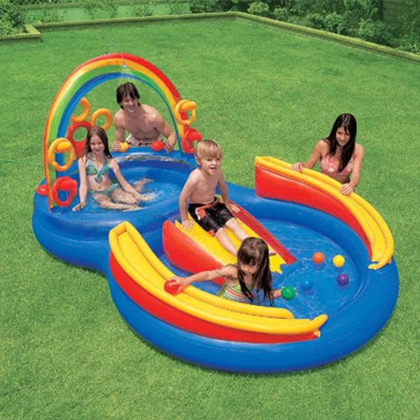 Piscina infantil Rainbow 193x297x135cm. 57453NP Intex > piscina ...