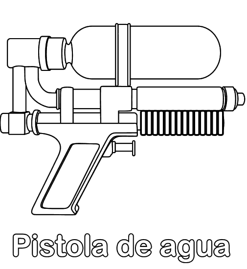 pistola de agua Colouring Pages