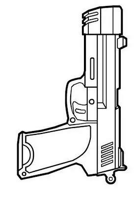 Pistola para colorear y pintar ~ 4 Dibujo