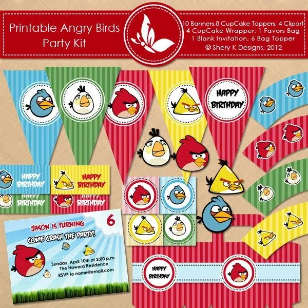 A place to BE HAPPY!...: Free Angry Birds Party Printables