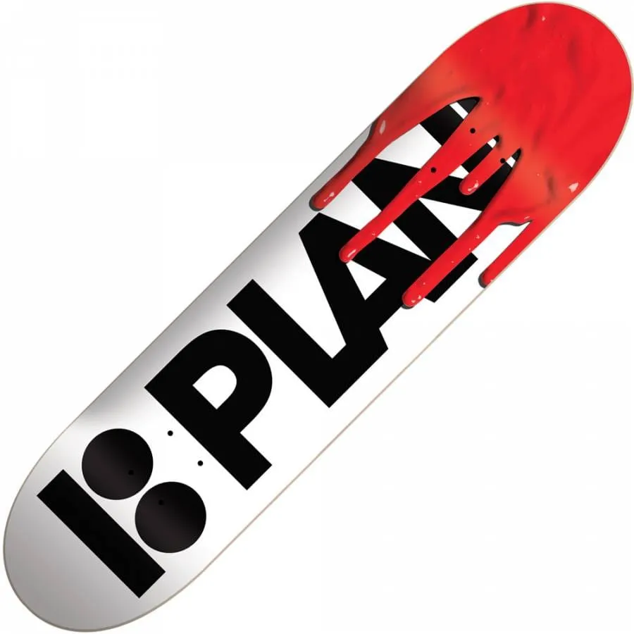 Plan B Skateboards Plan B Team Drips Red Skateboard Deck 7.75 ...