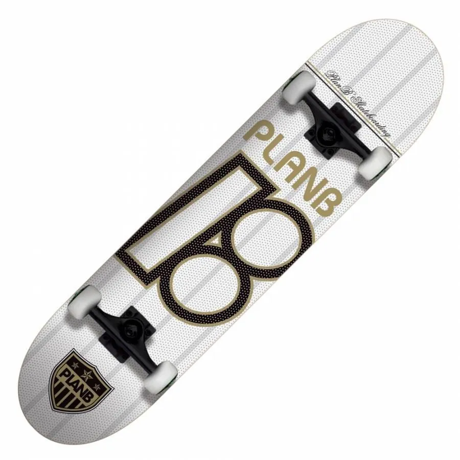 Plan B Skateboards Plan B United White Complete Skateboard 7.75 ...