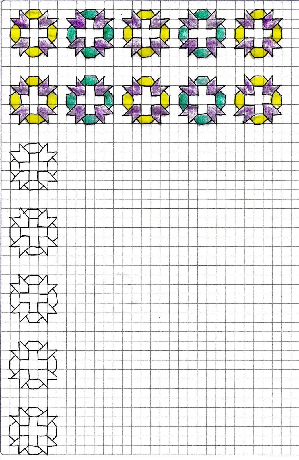 Planas de artística en cuadricula - Imagui