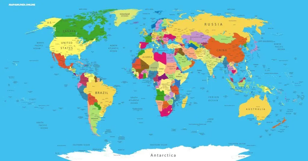 Planisferio con nombres para imprimir en PDF - AYUDA DOCENTE