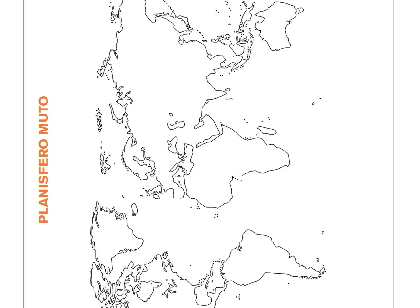 Planisfero muto - Planisfero muto | Giunti Scuola