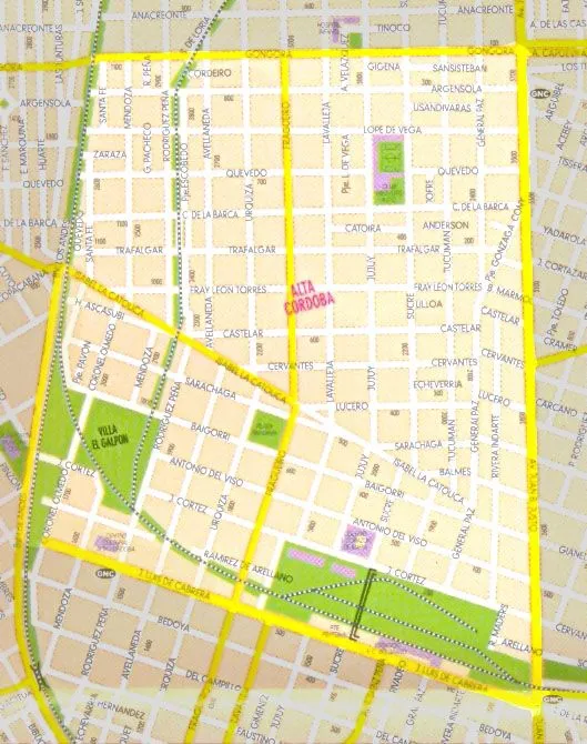 Plano de barrio Alta Córdoba – Dayana