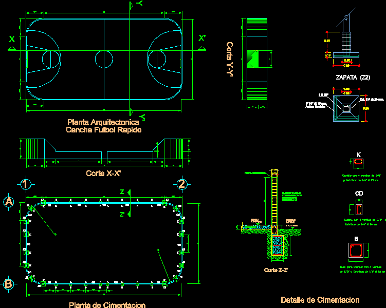 Plano de una cancha de futbol - Imagui