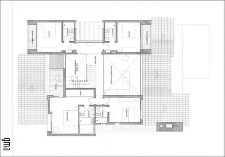 Plano casa moderna con piscina / Casa CKN | ARQUITECTURA CONTEMPORANEA