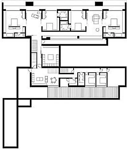 Plano de casa de 2 pisos