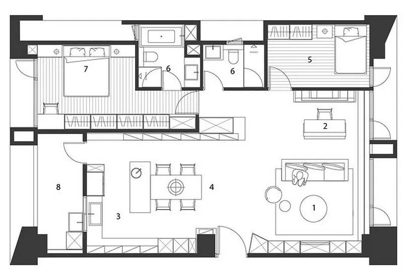 Plano y diseño de casa pequeña, interiores | Construye Hogar