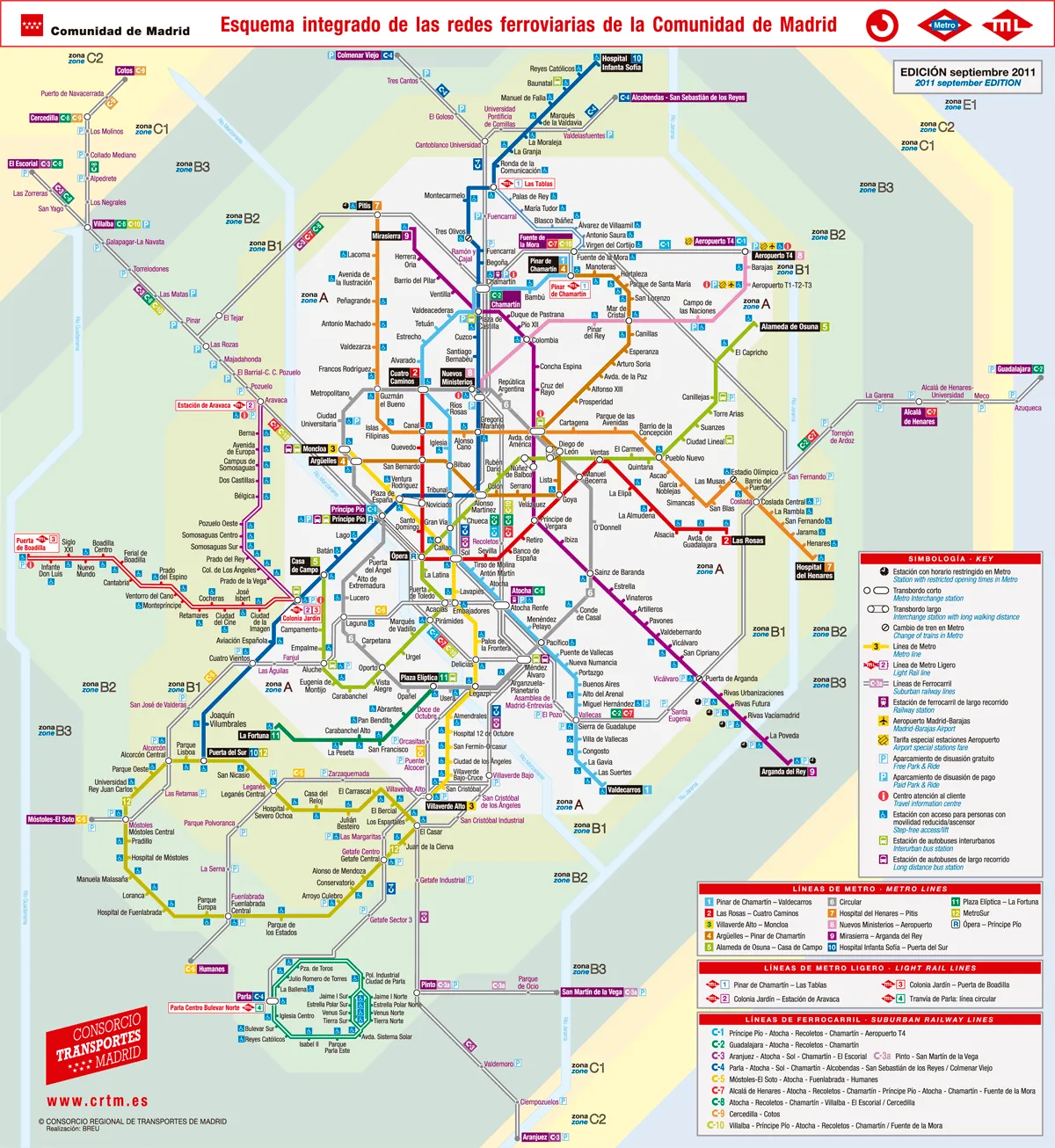 Nuestra vida: Nuevo Plano de Metro Madrid que integra RENFE cercanías