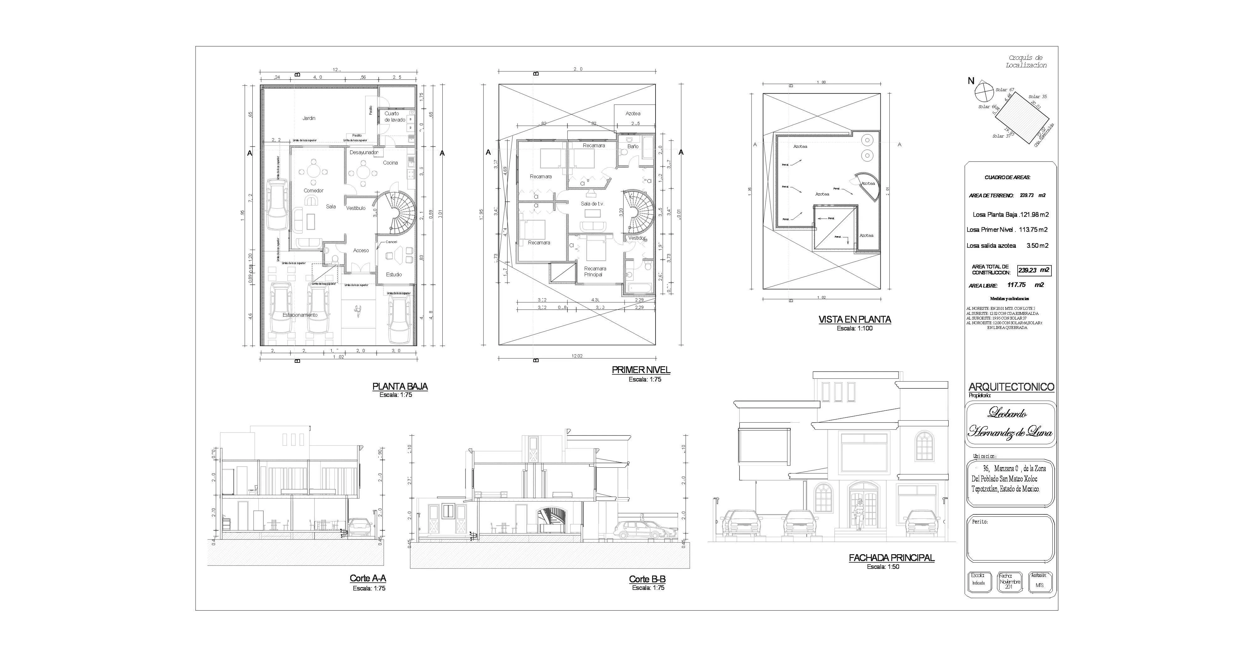 Planos arquitectonicos