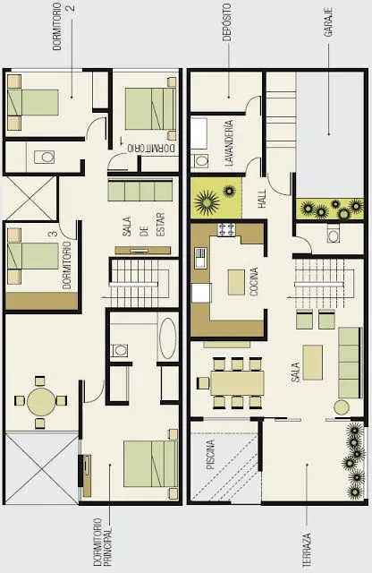  ... PLAYA 7M x 17M o 119 M2 : PLANOS DE CASAS GRATIS Y DEPARTAMENTOS EN