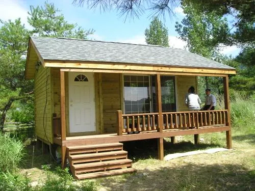 Planos Casas de Madera Prefabricadas: Cabaña Madera en el Lago