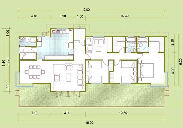 Planos Casas de Madera Prefabricadas: Plano Casa Madera Gratis