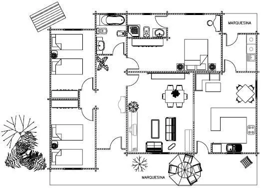 Planos de casas de 1 piso