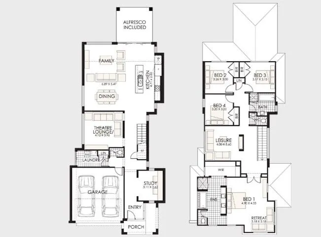 Planos de casas de dos pisos | Construye Hogar