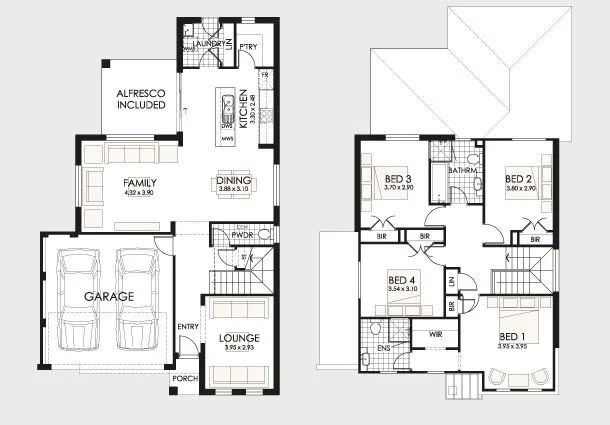 Planos de casas de dos pisos | Construye Hogar