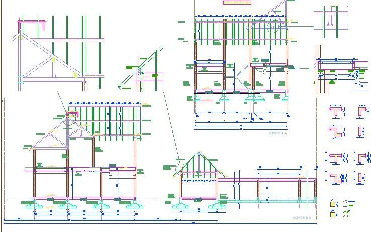 PLANOS PLANTA ESTRUCTURA CASA (