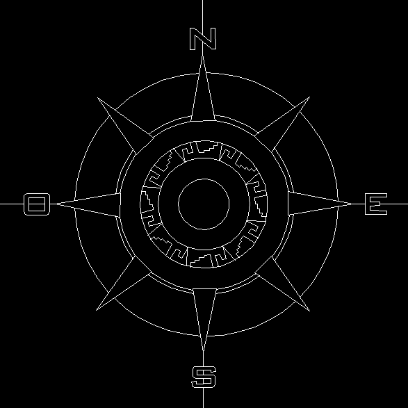 Planos de Símbolo del norte en DWG AUTOCAD, Varios - Símbolos en ...