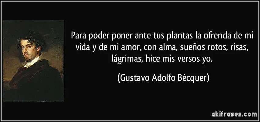 Para poder poner ante tus plantas la ofrenda de mi vida y de mi...