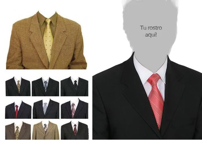 Plantilla para Colocar un Traje a tu Foto de Curriculum Vitae | Jumabu